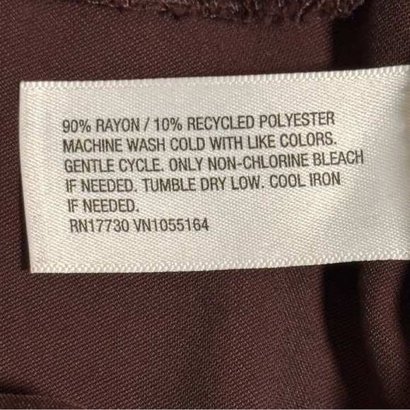 A New Day High Rise Wide Leg Pants Burgundy Size 4 - Picture 7 of 11